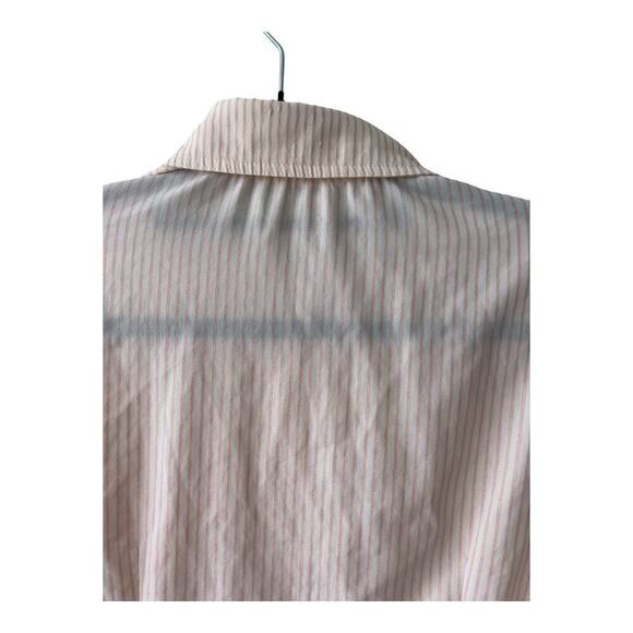 Diotima Glitter Sparkle Button Down Striped Pink size S 160/84A - Picture 9 of 10